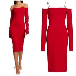 NWT Alice + Olivia Dorinda Off-the-shoulder Jersey Dress